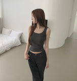 Trendy Mint Core Layered Recommendation Color Slim Fit Sleeveless