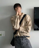 Infinity Cable Long Sleeve Knit Cardigan