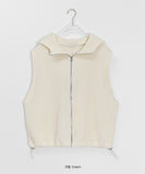[unisex] Kuomi Over String Hood Knit Vest