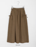 Dinku Banding Ribbon Long Skirt