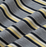 Roan Striped Henley Neck Short Sleeve Tee