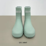 Rainy Season Heel 3cm Short Rain Boots