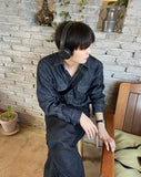 [summer] Sec arc denim shirt