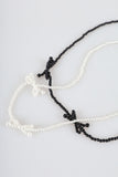 Ribbon pearl necklace