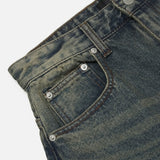 Nut wide balloon denim