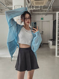 Tiba pleats mini skirt