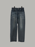 Embo Denim Wide Jeans