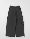 [unisex] Lentico Banding String Padding Wide Cargo Pants