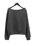 Tote Snap One-Shoulder Sweatshirt