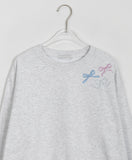 Bander ribbon embroidery sweatshirt