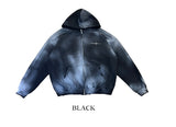 Dirty spray shine warmer hooded zip-up