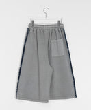 [unisex] Sdelli Track Pigment Banding Bermuda Pants