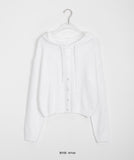 Rohyu Boucle Summer Knit Hood Cardigan