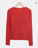 Luhan Alpaca Wool Round Ribbed Knit