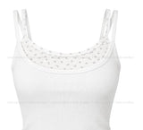 Cheek Flower Layered Sleeveless
