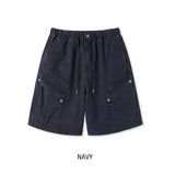 Roach Pigment Deep Dyeing Cargo Bermuda Shorts
