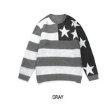 (UNISEX) Stars and Stripes Mohair Oversized Knitwear