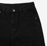 Robe wide damaged denim pants