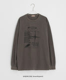 [unisex] Brand Pigment Print Long Sleeve T-Shirt