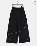 IREM Zipper String Two Way Banding Wide Cargo Pants