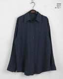 [MADE] Podil Linen Roll Oversized Fit Checkered Long Sleeve Shirt