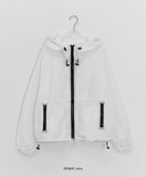 Milta Check Over Hood Windbreaker