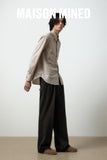 WOOL ONE TUCK SLACKS