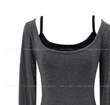 Mako Color Matching Layered Long Sleeve
