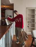 Love Lettering Round Knit