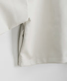 Hoiki String Cropped Leather Hood Zip-Up