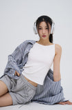 [U-BASIC] Pose Scene Ribbed Sleeveless