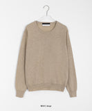 Meldig cashmere color round knit