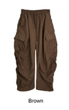 Resa Shirring Nylon Cargo Pants