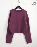 [Wool 10] Ponyo Multi Mix Round Long Sleeve Knit