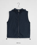 [BAONHAUS] Hyote Summer Dot Hood Vest