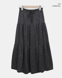 Buren Bocashi Long Flare Skirt
