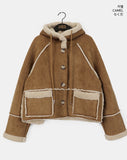 Most Fleece Hood Mustang Short Jacket
