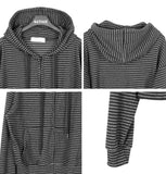 Ien Stripe Crop Hooded Zip-up