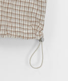 Philmes String Seersucker Check Hood Shirt
