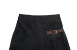 Renew wool pleats mini skirt