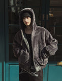 Philly Mink Fur Reversible Hooded Jumper