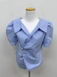 Virtue Unbalanced Puff Half Sleeve Shirt