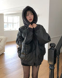 Philly Mink Fur Reversible Hooded Jumper