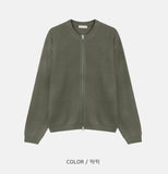 Cents round zip-up cardigan