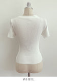 Tory Round Ribbed Span Short Sleeve T-shirt