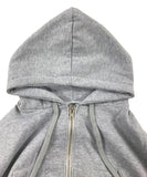 Cave crop hood zip-up