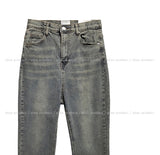 Grayish Washing Bootcut Denim Pants