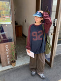 [BAONHAUS] Kill Motor Color Matching Lettering Over Sweatshirt