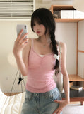 Bubble Lace Shirred Sleeveless