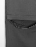 Lipas Zipper Slit Banding Wide Pants